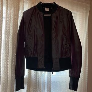 A bomber/windbreaker type jacket.